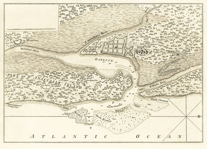 Picture of ST AUGUSTINE FLORIDA - JEFFERYS 1762 