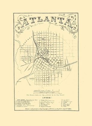 Picture of ATLANTA GEORGIA - VINCENT 1864 