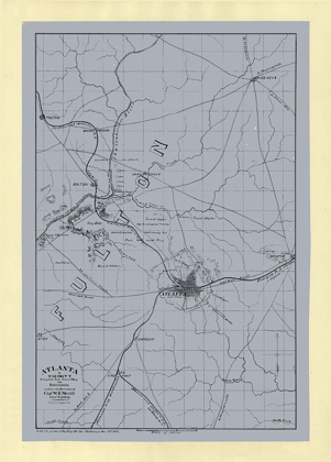 Picture of ATLANTA GEORGIA - MERRILL 1864 