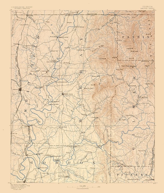 Picture of DALTON SHEET GEORGIA - USGS 1886 