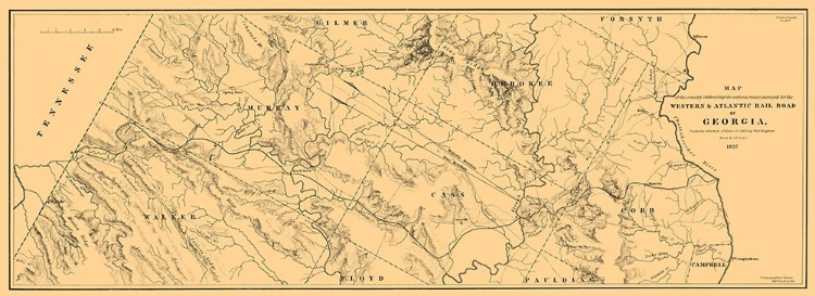 Picture of GEORGIA WESTERN ATLANTIC RAILROAD - COOPER 1837 