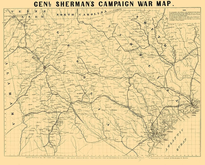 Picture of SOUTH CAROLINA GEORGIA SHERMANS CAMPAIGN - BUFFORD 1864 