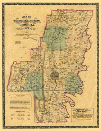 Picture of WHITFIELD COUNTY GEORGIA - SCHULTZ 1879 