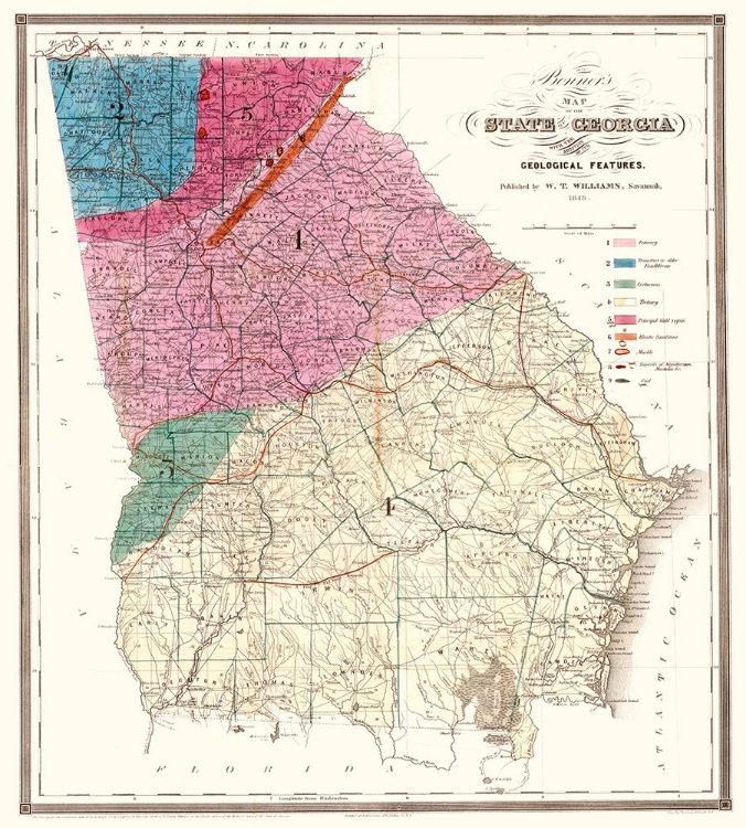 Picture of GEORGIA - WILLIAMS 1849 