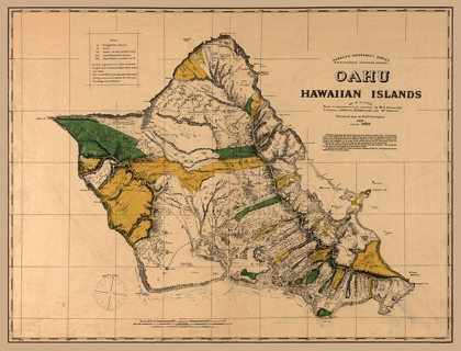Picture of OAHU COUNTY HAWAII - ALEXANDER 1881 