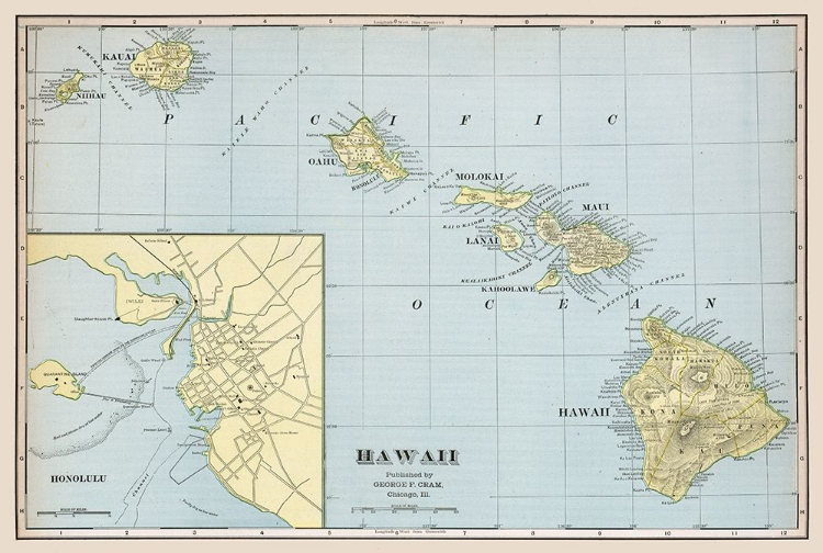 Picture of HAWAII - CRAM 1888 