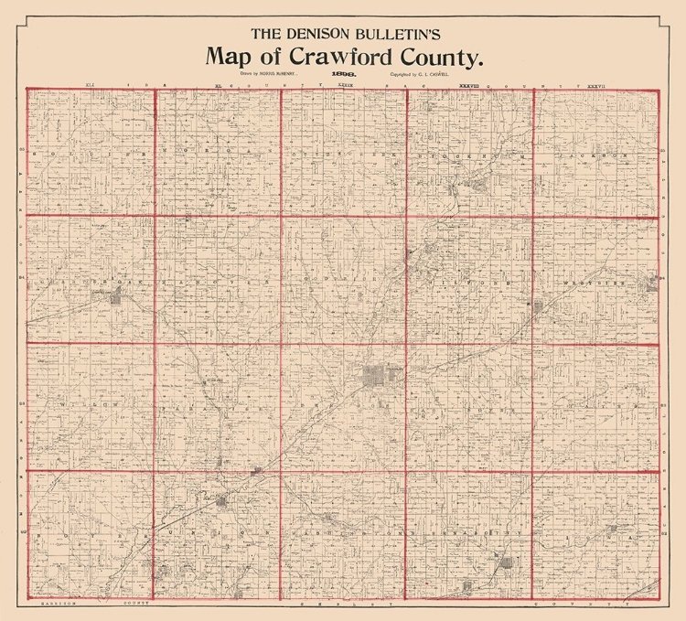 Picture of CRAWFORD COUNTY IOWA - MCHENRY 1898 