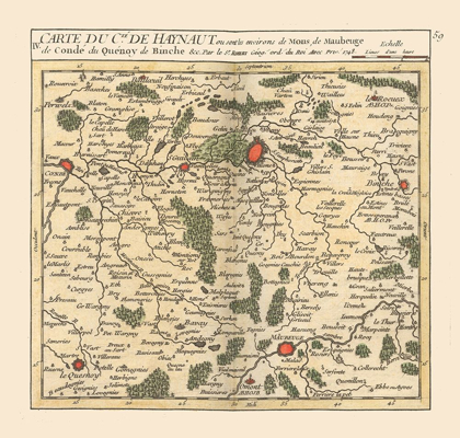 Picture of HAINAUT BELGIUM - ROBERT 1748 