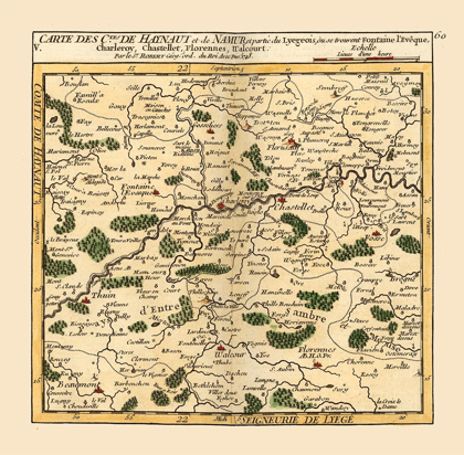 Picture of HAINAUT NAMUR BELGIUM - ROBERT 1748 