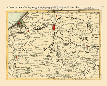 Picture of BRUGGE ENVIRONS BELGIUM - ROBERT 1748 