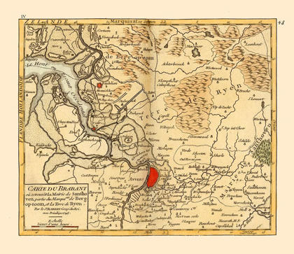 Picture of ANTWERP PROVINCE BELGIUM - ROBERT 1748 