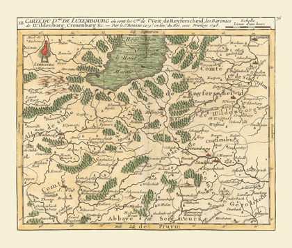 Picture of WALLONIA BELGIUM RHINE WESTPHALIA GERMANY - ROBERT 1748 