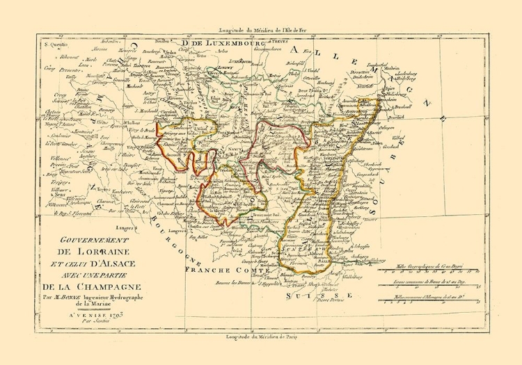 Picture of LORRAINE ALSACE CHAMPAGNE FRANCE - SANTINI 1794 