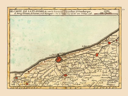 Picture of GRAVELINES ENVIRONS FRANCE - ROBERT 1748 