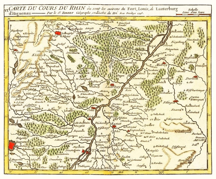 Picture of RHINE RIVER LAUTERBOURG FRANCE - ROBERT 1748 