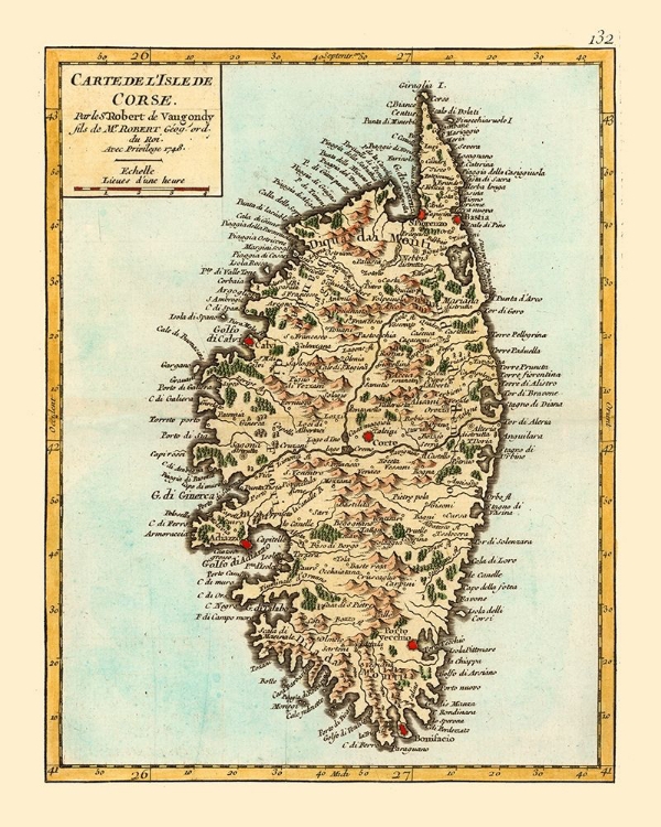 Picture of CORSICA FRANCE - ROBERT 1748 