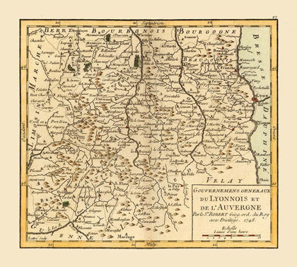 Picture of SOUTH CENTRAL FRANCE - ROBERT 1748 