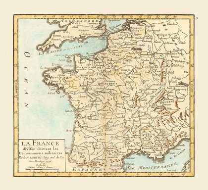Picture of MILITARY GOVERNMENTS FRANCE - ROBERT 1748 