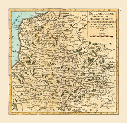 Picture of NORTHERN FRANCE - ROBERT 1748 