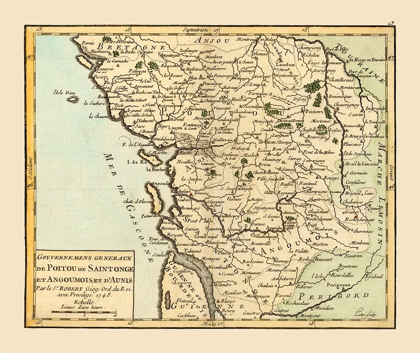 Picture of WEST CENTRAL FRANCE - ROBERT 1748 