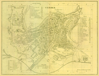 Picture of VERONA ITALY - MUGGIANI 1865 