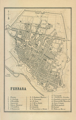 Picture of FERRARA ITALY - CASTRO 1870 