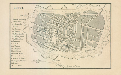 Picture of LUCCA ITALY - CASTRO 1870