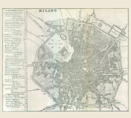 Picture of MILANO ITALY - CASTRO 1870 