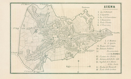 Picture of SIENA ITALY - CASTRO 1870 