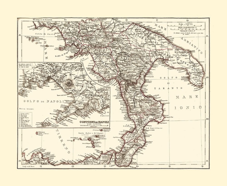 Picture of SOUTHERN ITALY - PERTHES 1870 