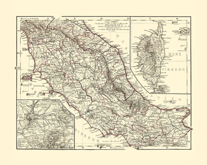 Picture of CENTRAL ITALY - PERTHES 1870 