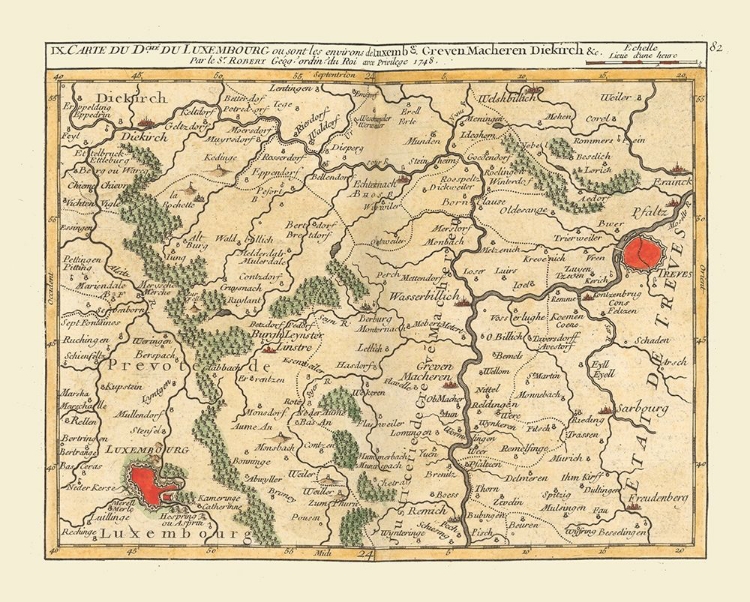 Picture of LUXEMBOURG CENTRAL - ROBERT 1748 