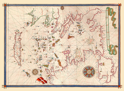 Picture of MEDITERRANEAN SEA PORTS - MARTINES 1587 