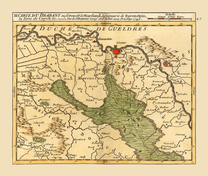 Picture of BRABANT PROVINCE NETHERLANDS - ROBERT 1748 