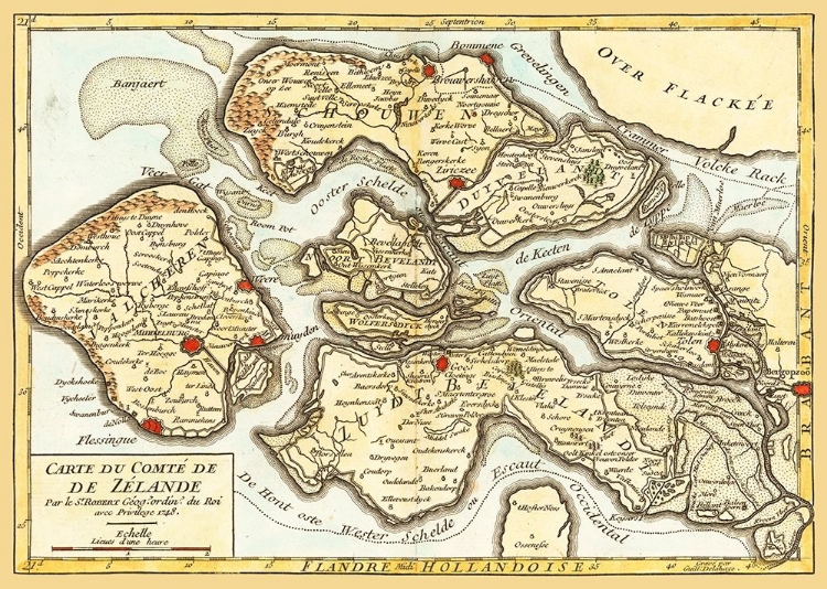 Picture of ZEELAND PROVINCE NETHERLANDS - ROBERT 1748 