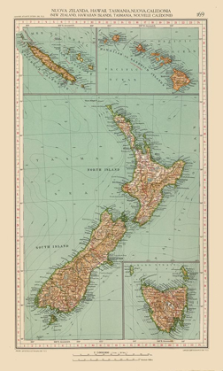 Picture of HAWAII NEW ZEALAND NEW CALEDONIA TASMANIA - SANTINI 1794 
