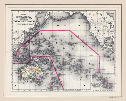 Picture of OCEANIA ISLANDS - BRADLEY 1887 