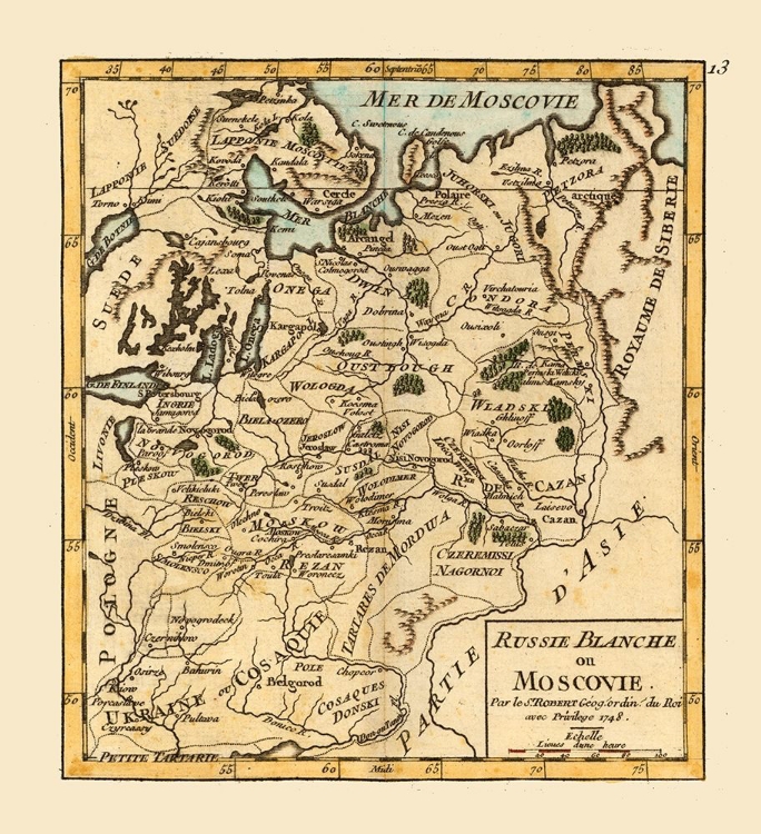 Picture of MOSCOW GRAND DUCHY RUSSIA - ROBERT 1748 