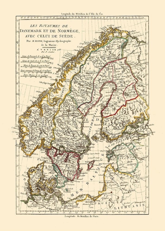 Picture of DENMARK - NORWAY - SWEDEN - SANTINI 1794 