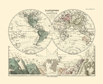 Picture of WORLD HEMISPHERES - SANTINI 1794 