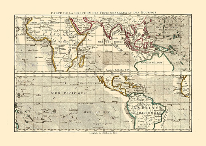 Picture of WORLD MONSOON DIRECTIONS - SANTINI 1794 