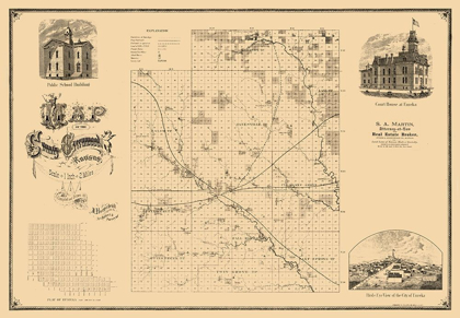 Picture of GREENWOOD COUNTY KANSAS - HOENSCHEIDT 1877 