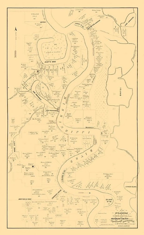 Picture of CARROL PARISH LOUISIANA - MCFARLAND 1860 