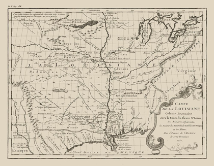 Picture of LOUISIANA FRENCH COLONY  - JEFFERYS 1767 