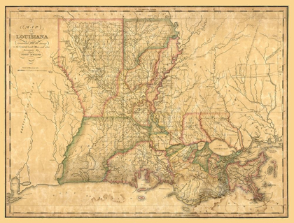 Picture of LOUISIANA - MELISH 1820 