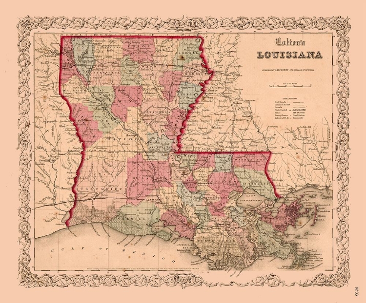 Picture of LOUISIANA - COLTON 1855 