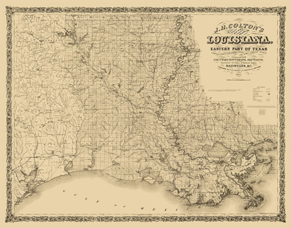 Picture of LOUISIANA RAILROADS - COLTON 1863 