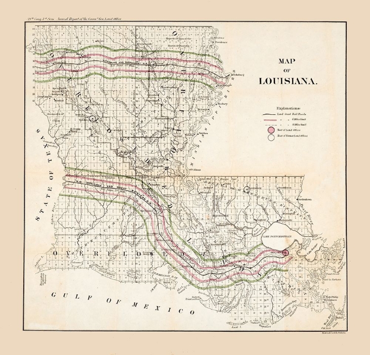 Picture of LOUISIANA - BOWEN 1865 