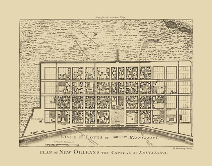 Picture of NEW ORLEANS LOUISIANA - BENNING 1761 