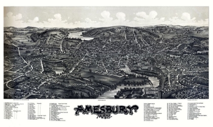 Picture of AMESBURY MASSACHUSETTS - NORRIS 1890 